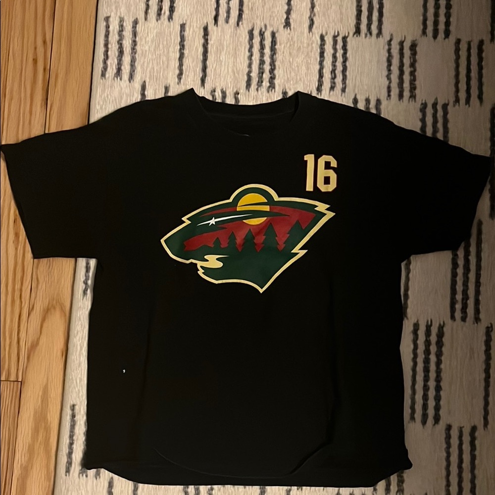 Kids Black Minnesota wild Jason Zucker